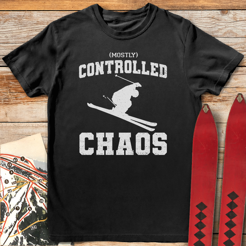 643 Controlled Chaos White - Black