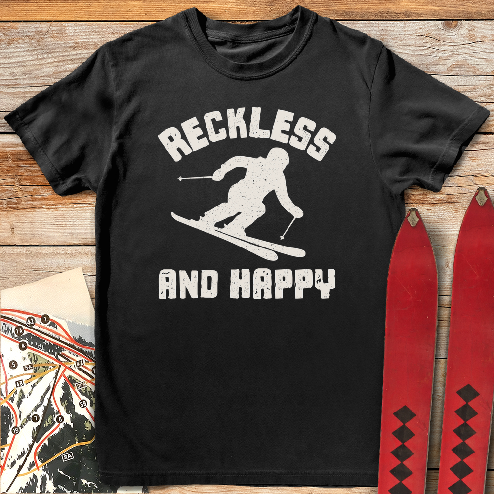 651 Reckless And Happy White - Black