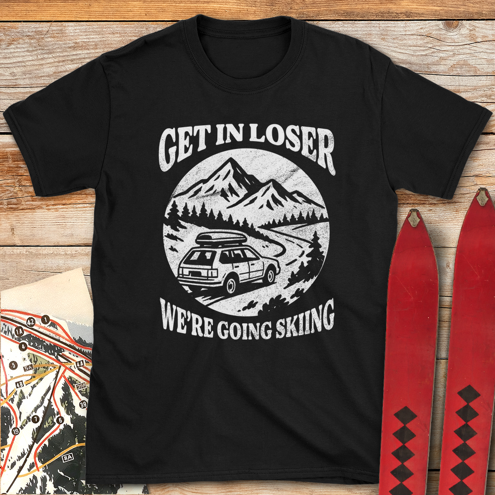 660 Skiing Loser White - Black