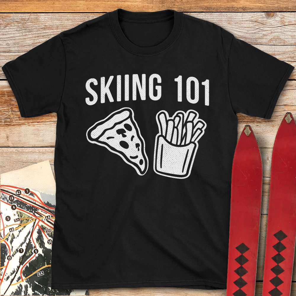 644 Skiing 101 White - Black