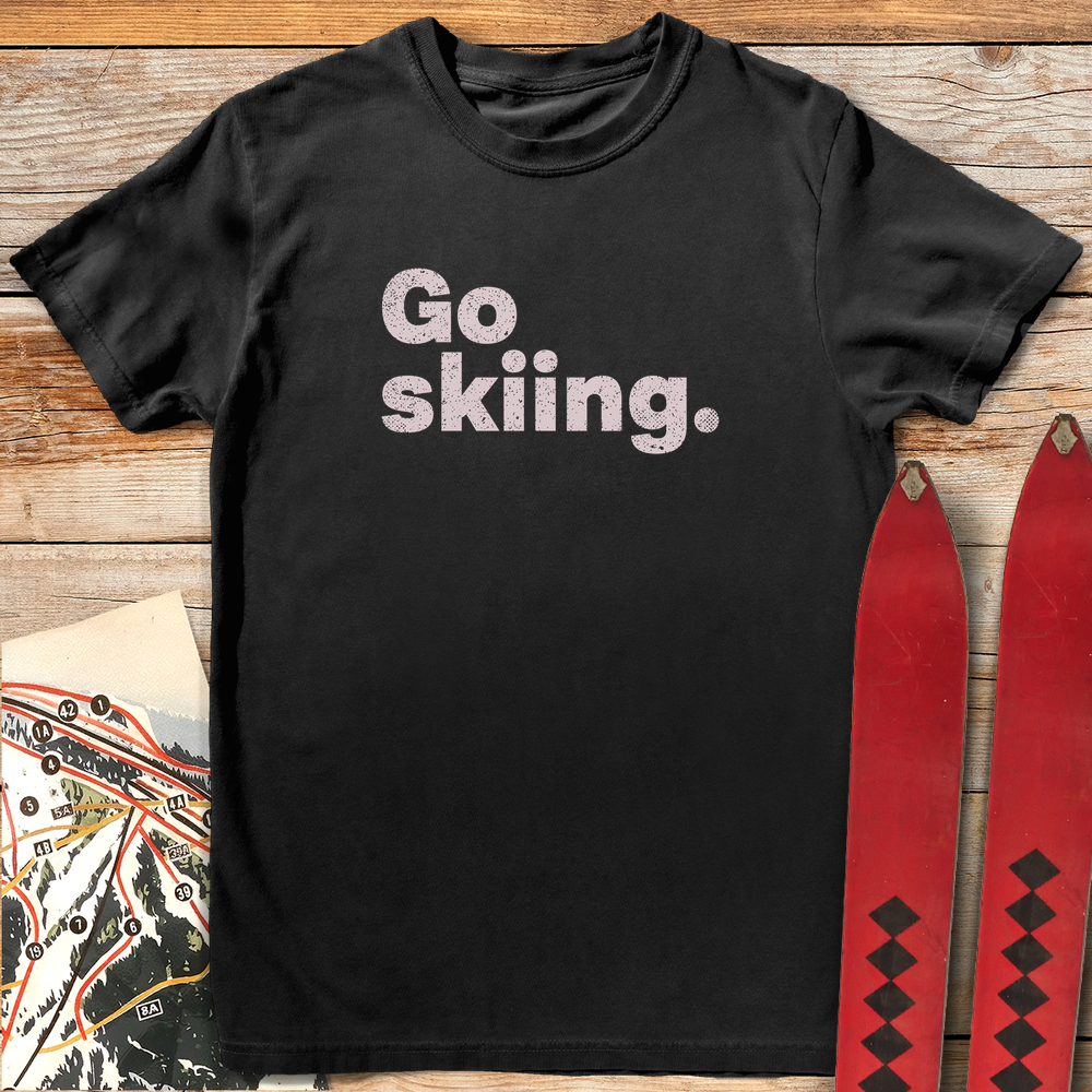 683 Go Skiing Period White - Black