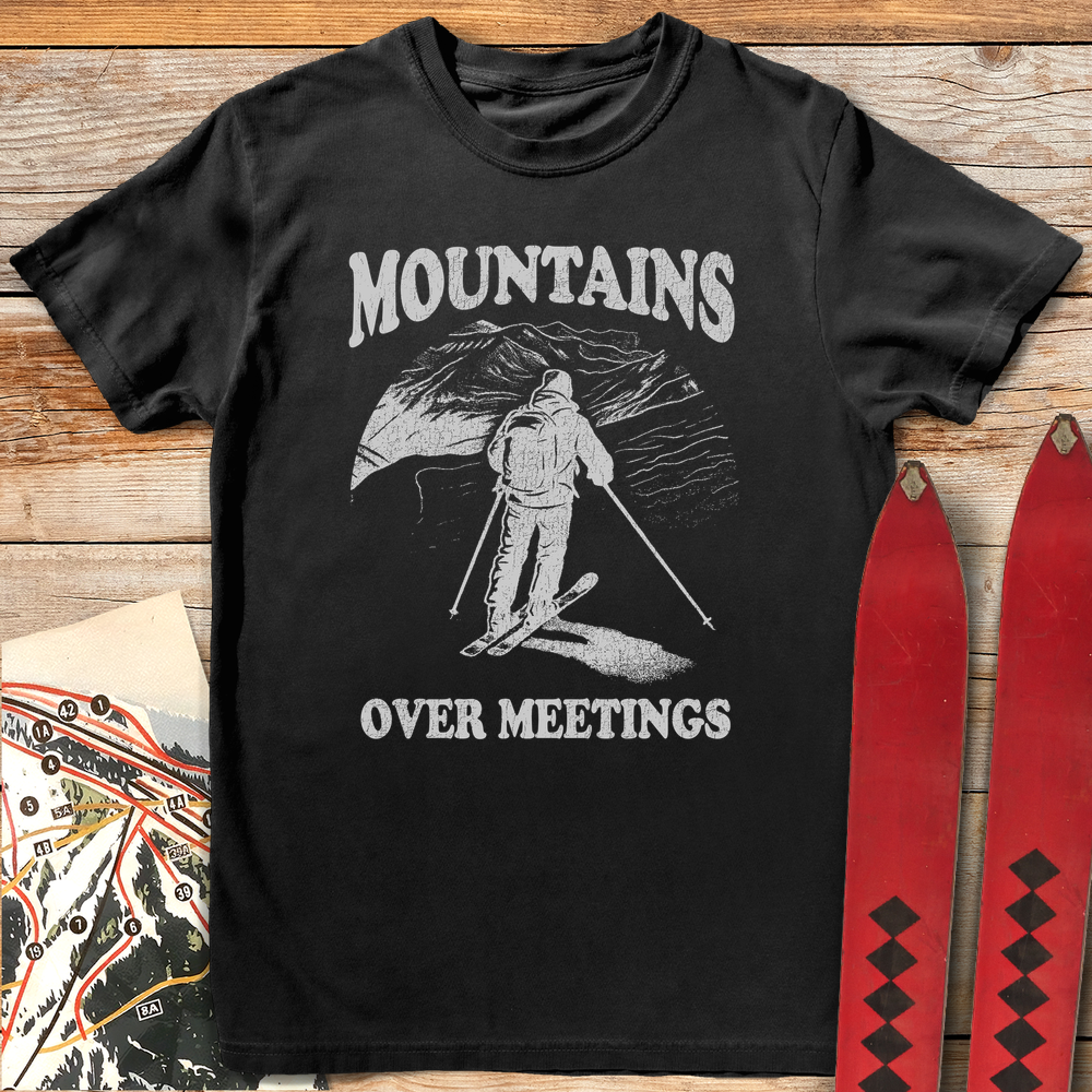 710 Mountains Over Meetings White - Black