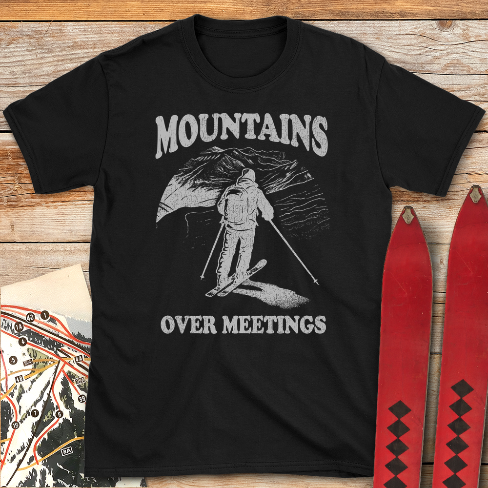 710 Mountains Over Meetings White - Black