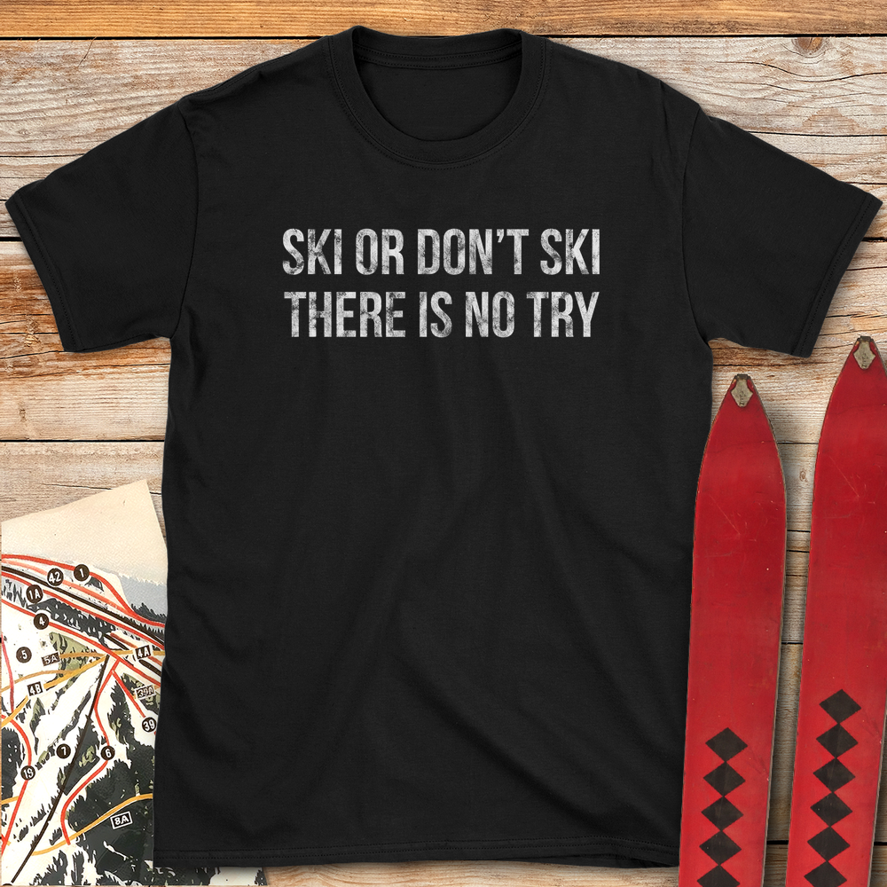 707 Ski Or Don T White - Black