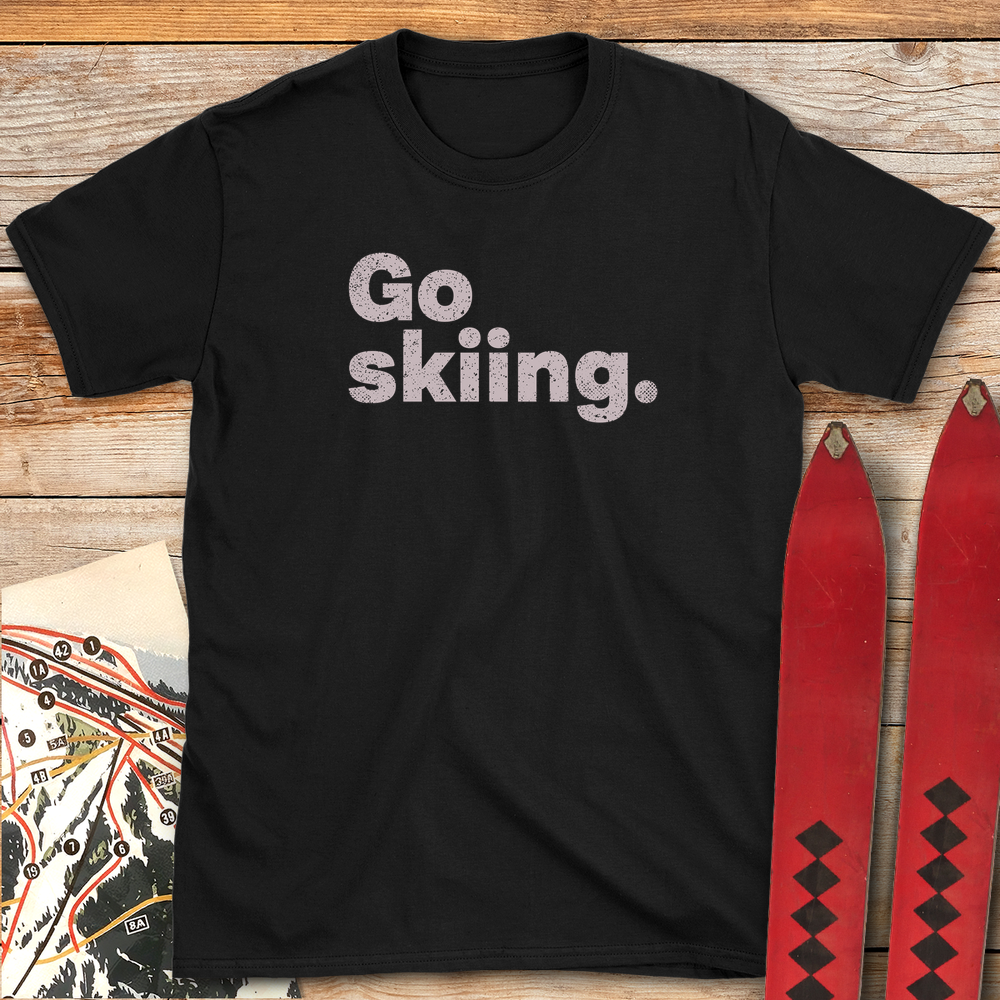 683 Go Skiing Period White - Black