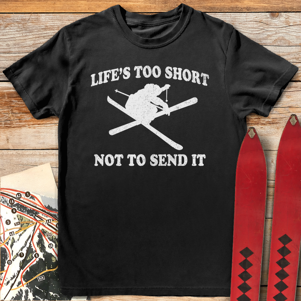 749 Lifes Short White - Black