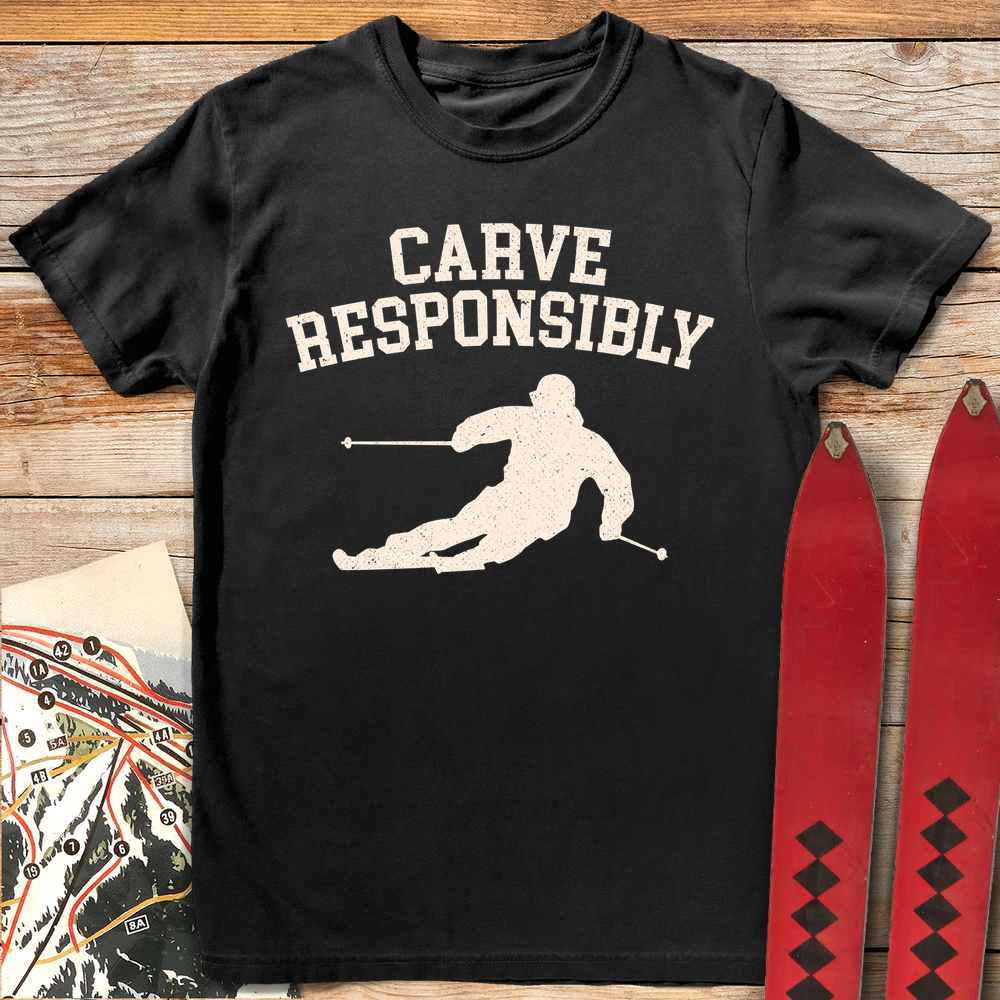 765 Carve Responsibly White - Black