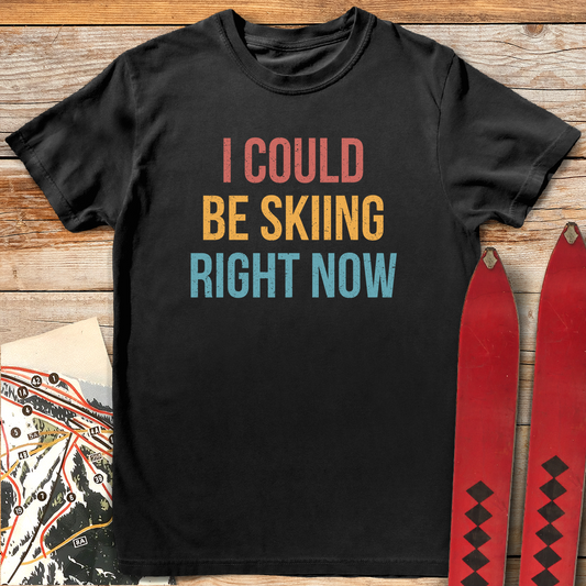 778 Could Be Skiing White - Black