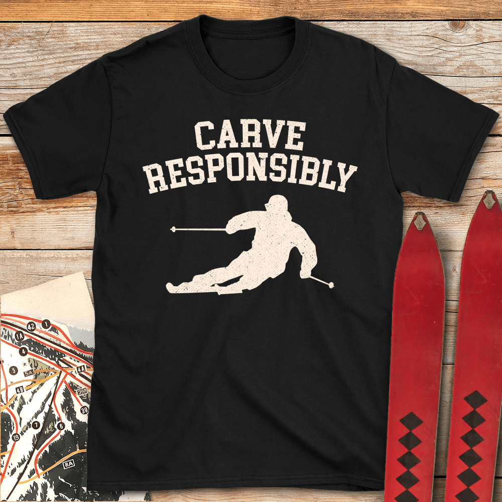765 Carve Responsibly White - Black