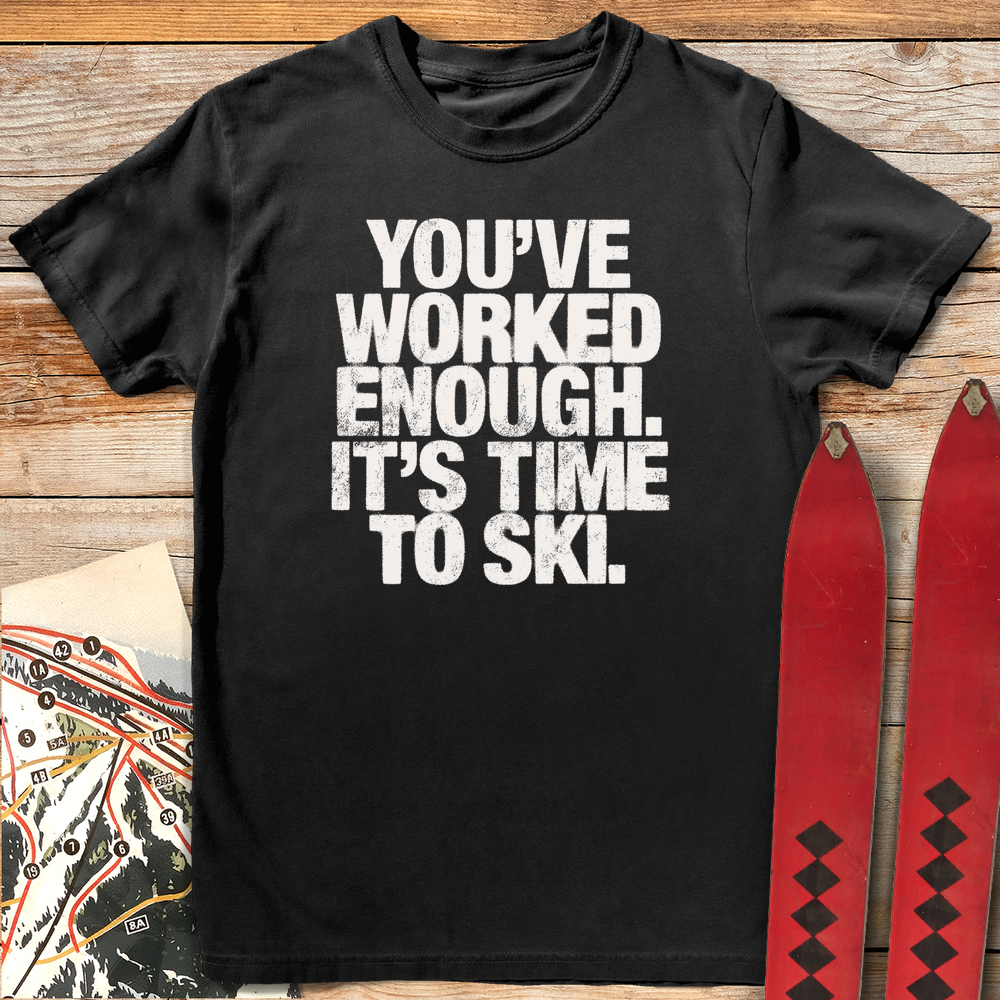 780 Enough Work White - Black