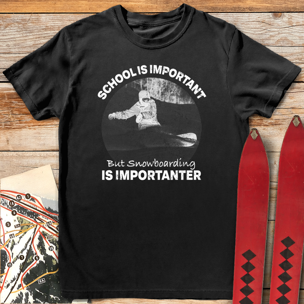 Snowboarding Importanter White - Black
