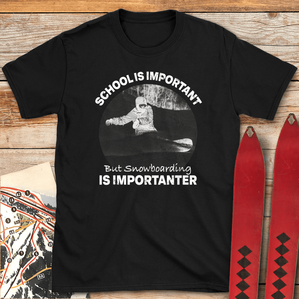 Snowboarding Importanter White - Black