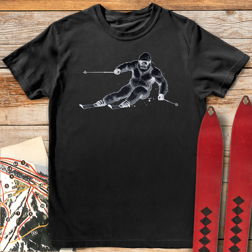 854 Big Hairy Carve White - Black