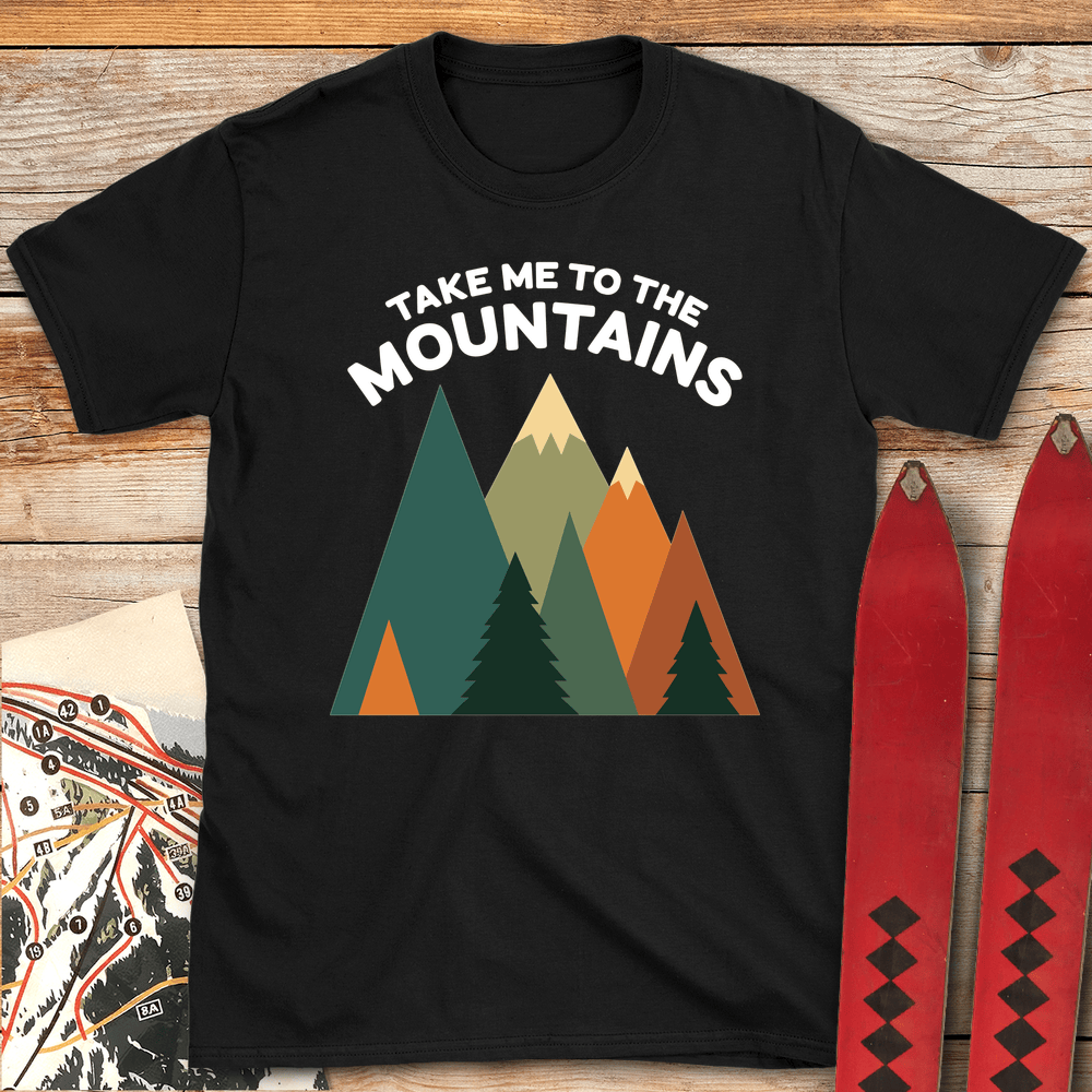 160 Take Me To The Mountains White - Black