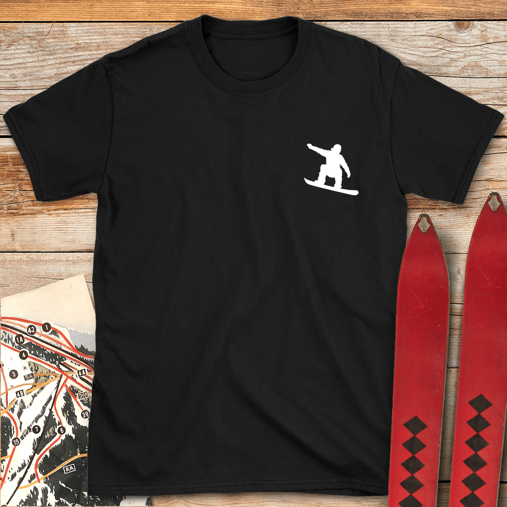 177 Simple Snowboard White - Black