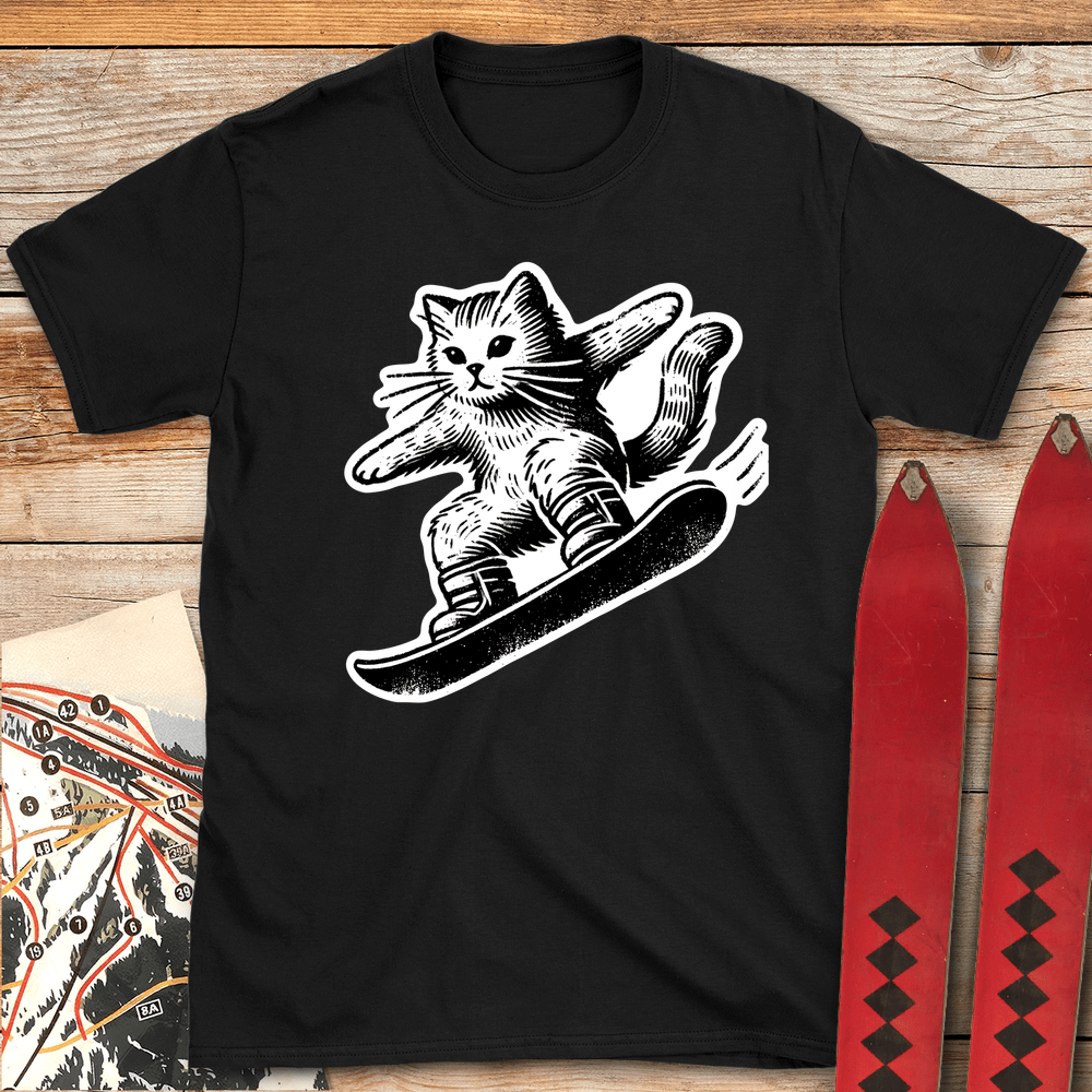 75 Shred Kitty White - Black