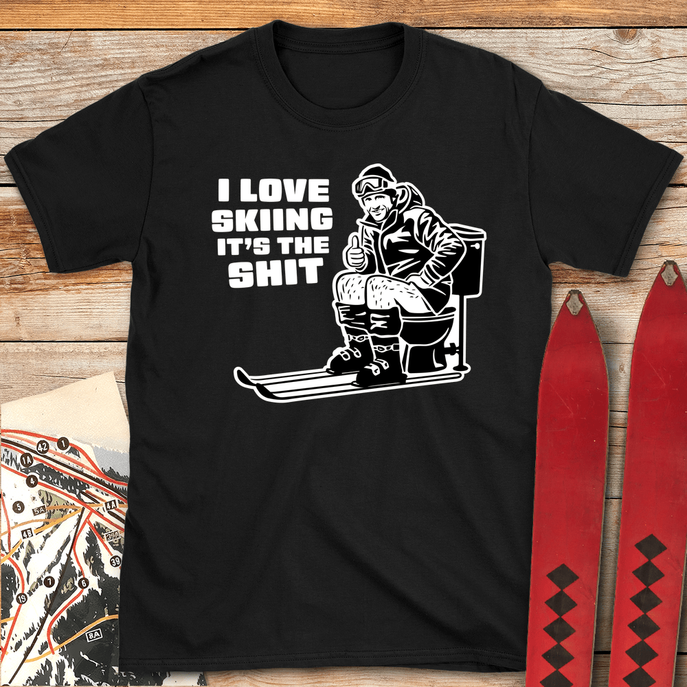 23 Skiing Is The Shit White - Black