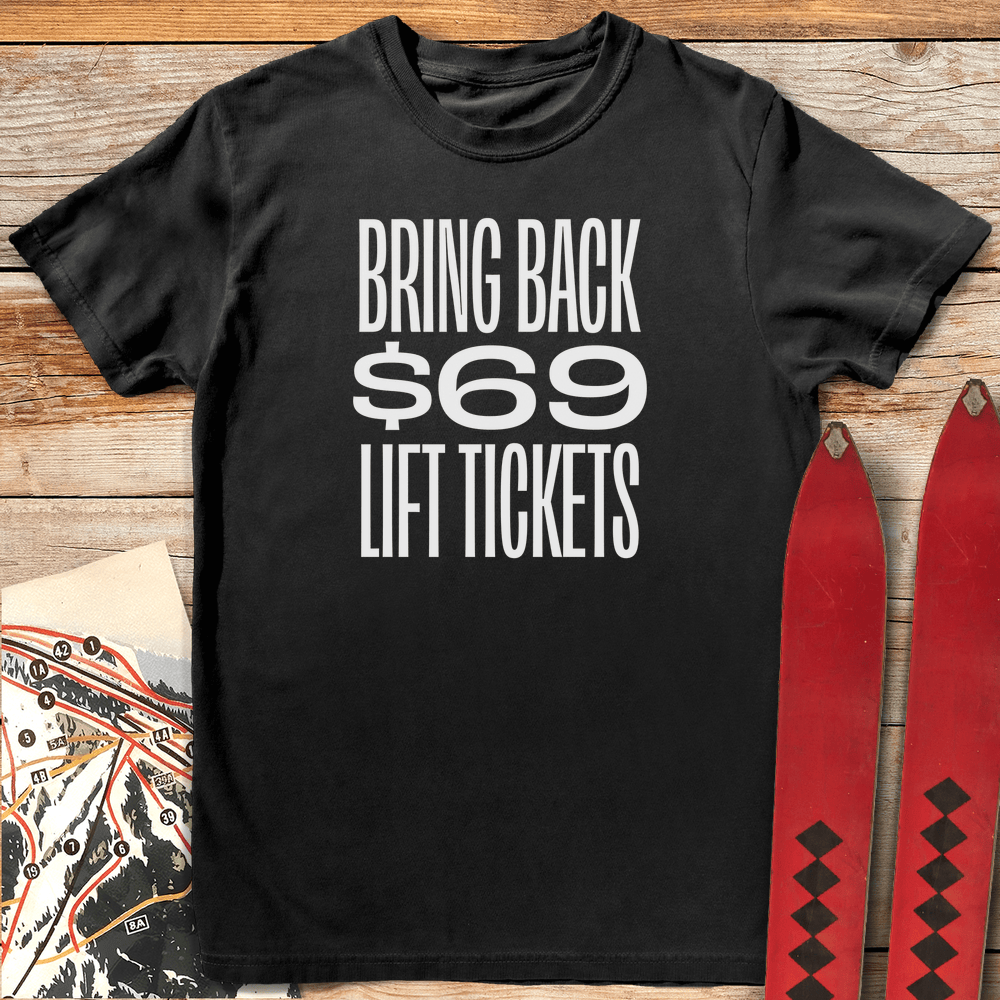 922 69 Lift Tickets White - Black