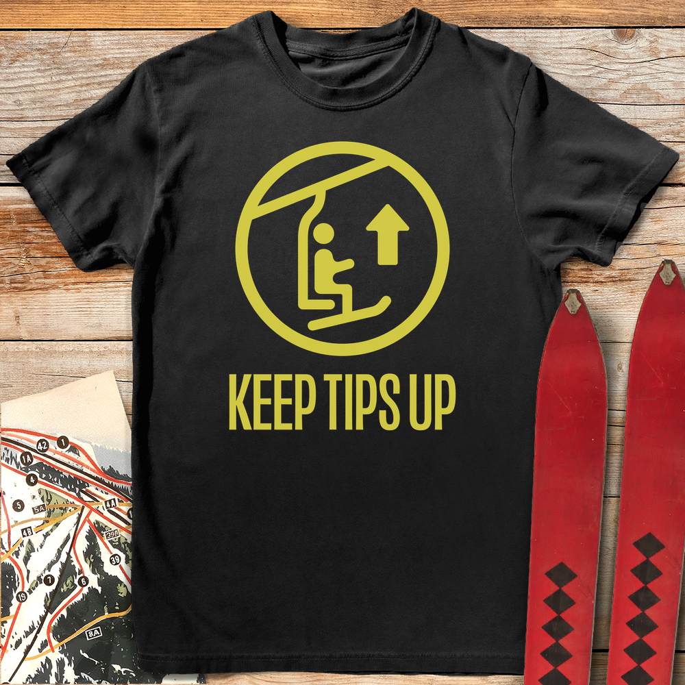 921 Tips Up White - Black