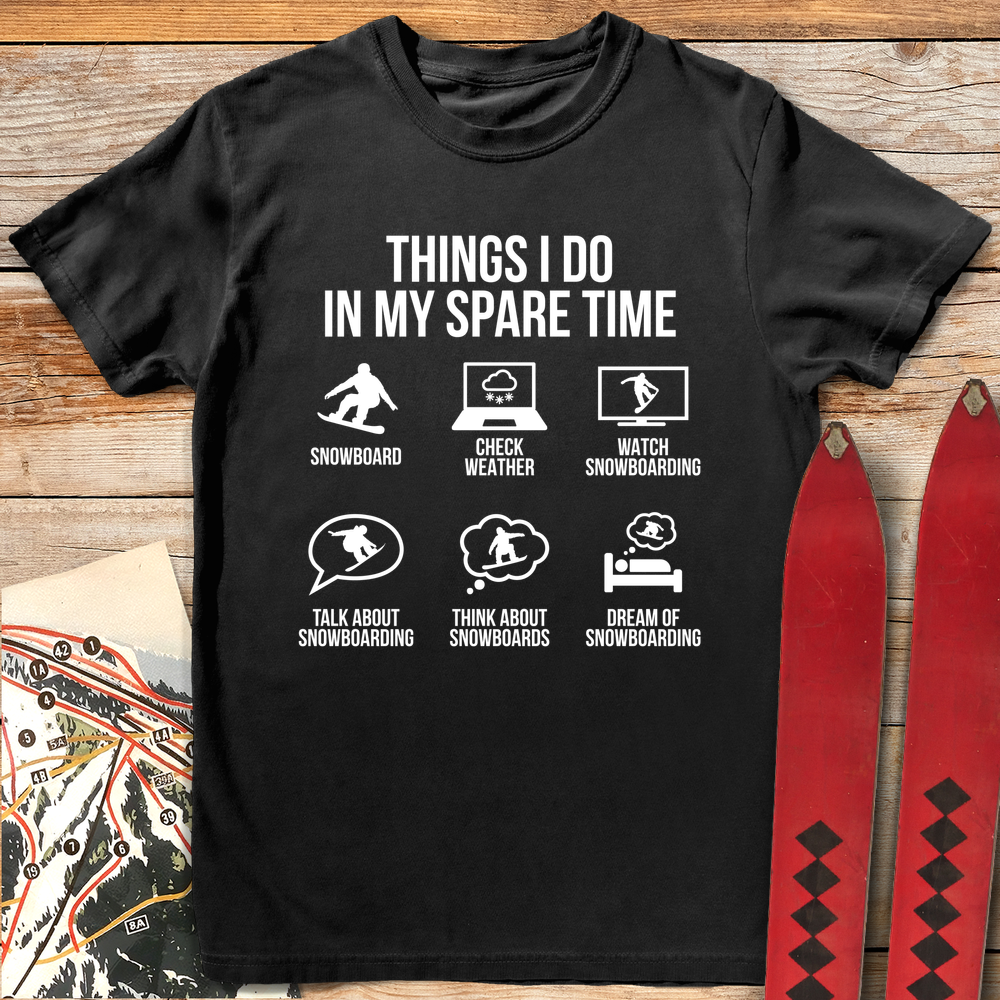 937 Spare Time Snowboard White - Black