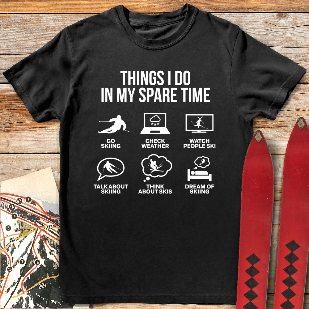 936 Spare Time Ski White - Black