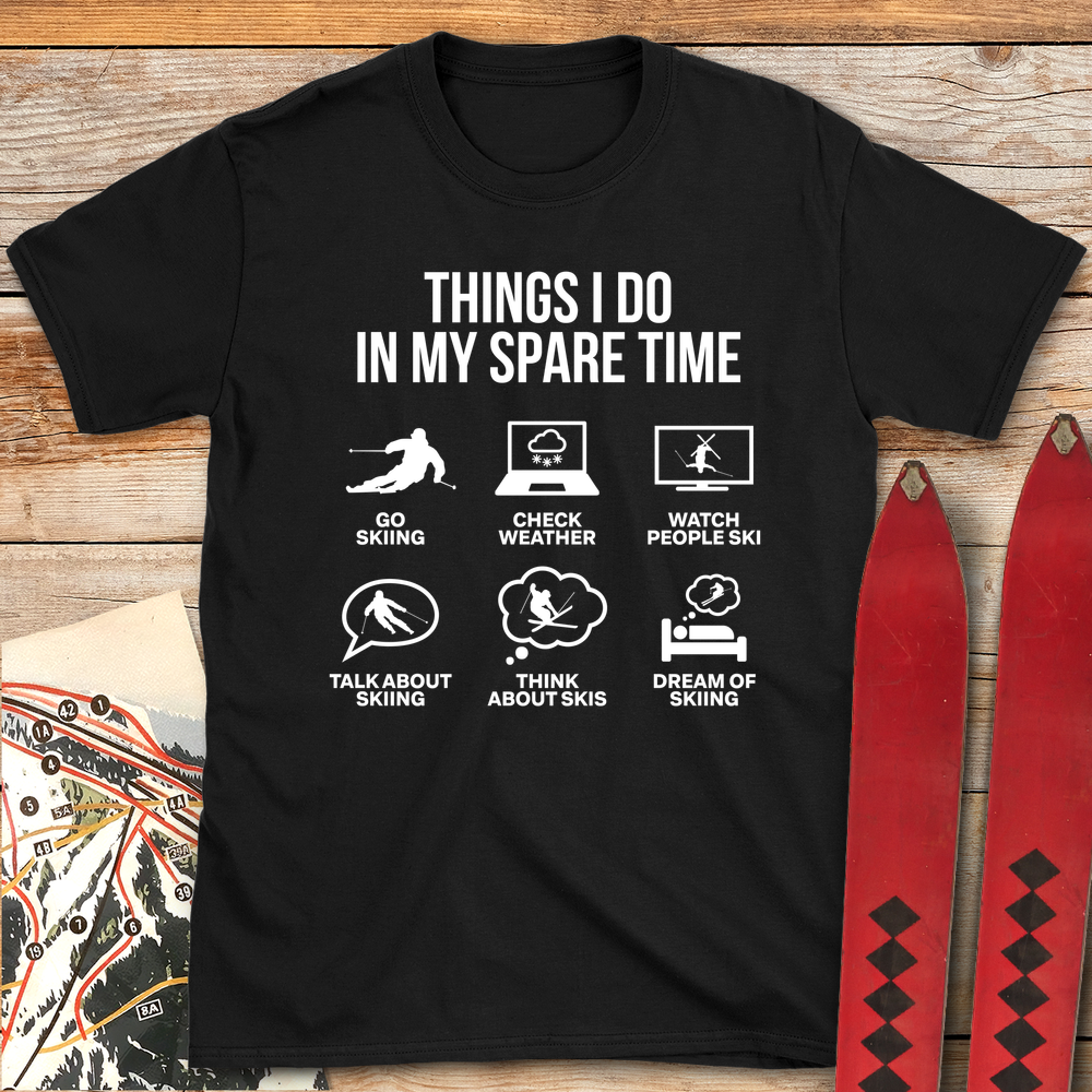 936 Spare Time Ski White - Black