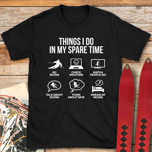 936 Spare Time Ski White - Black