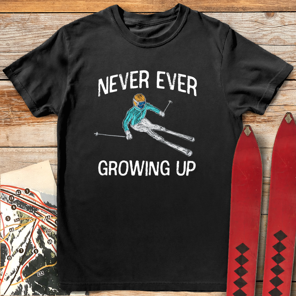 1022 Never Growing Up Ski White - Black
