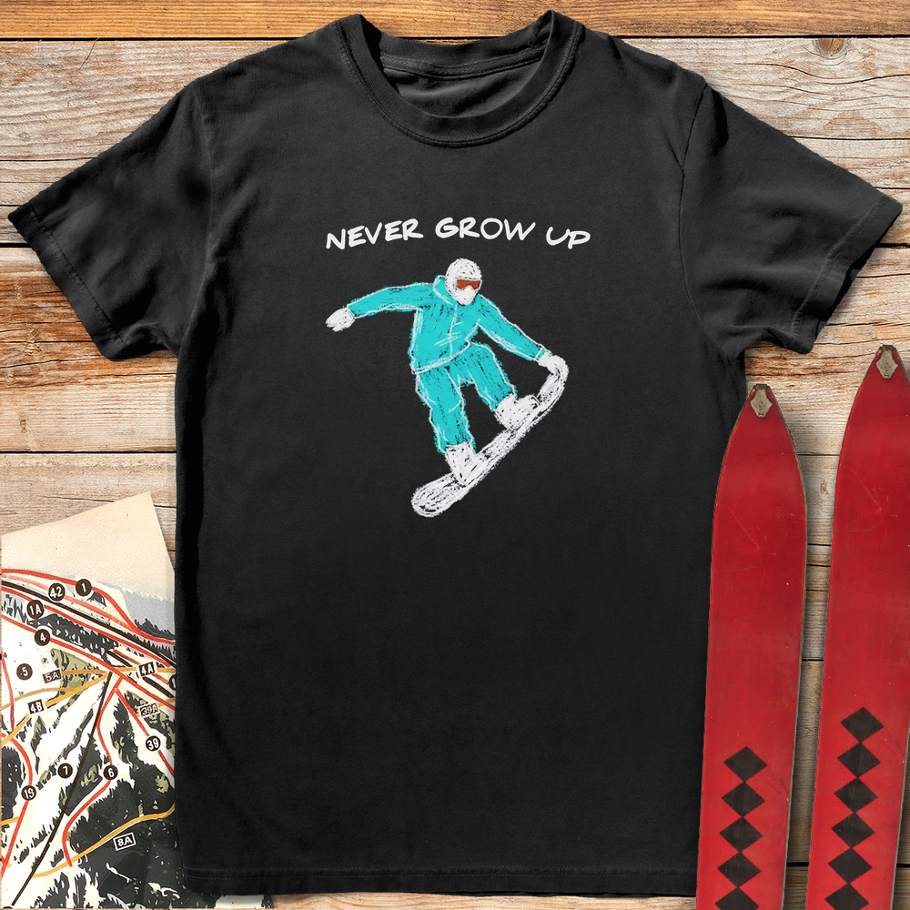 1014 Never Grow Up White - Black