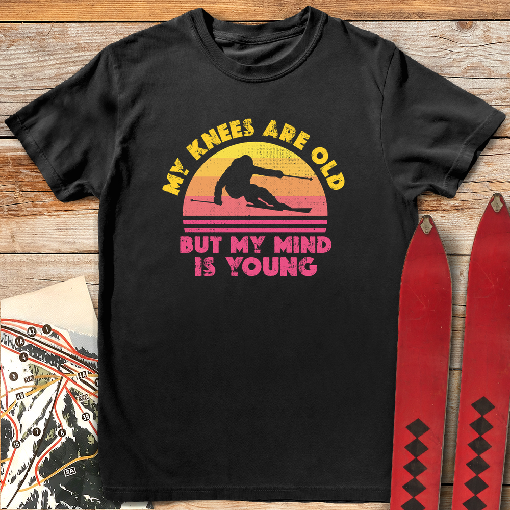 1011 Old Knees Young Mind White - Black