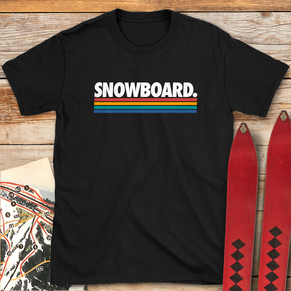 1013 Calssic Snowboard Line White - Black