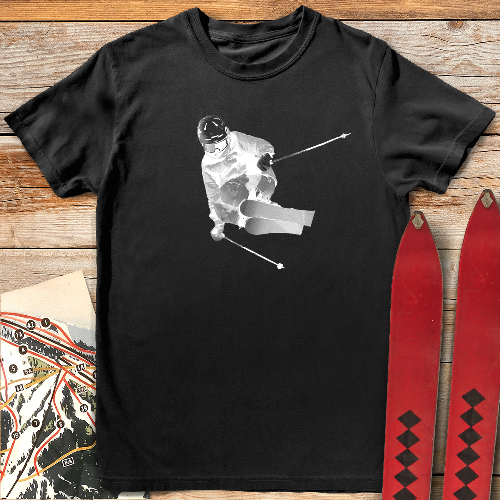 1055 Bitmap Ski Style White - Black