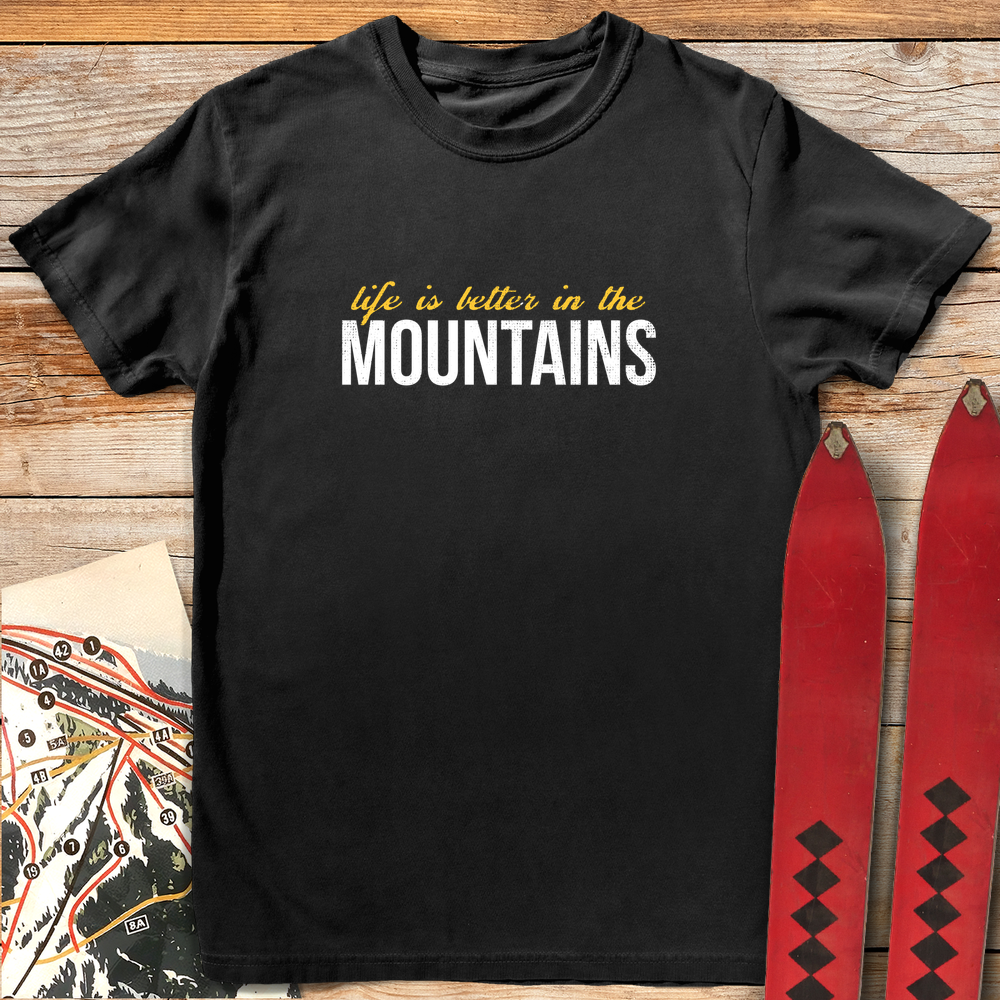 1043 Mountain Life White - Black