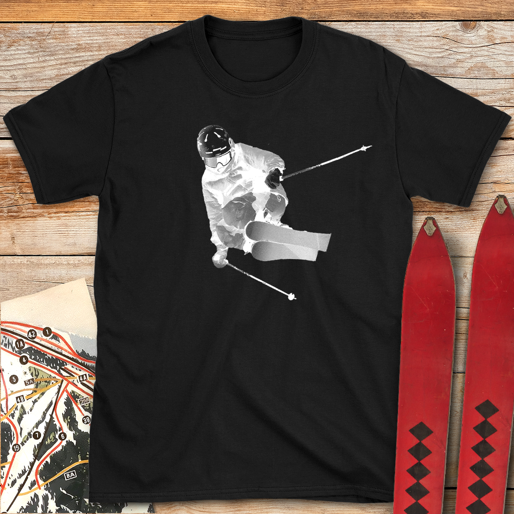 1055 Bitmap Ski Style White - Black