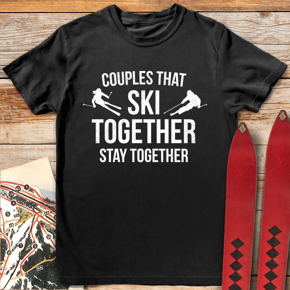 1072 Ski Couples White - Black