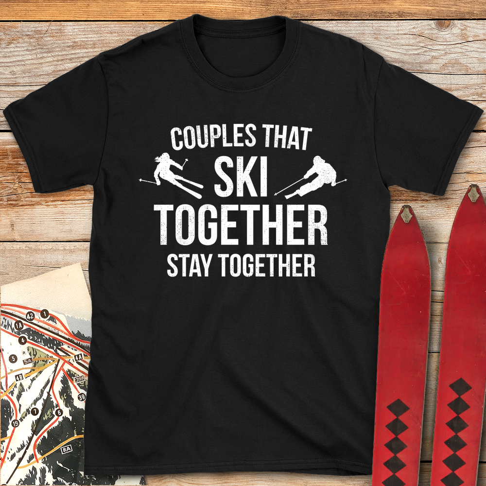 1072 Ski Couples White - Black