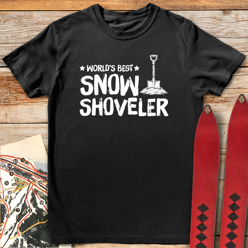 1134 Worlds Best Shoveler - Black