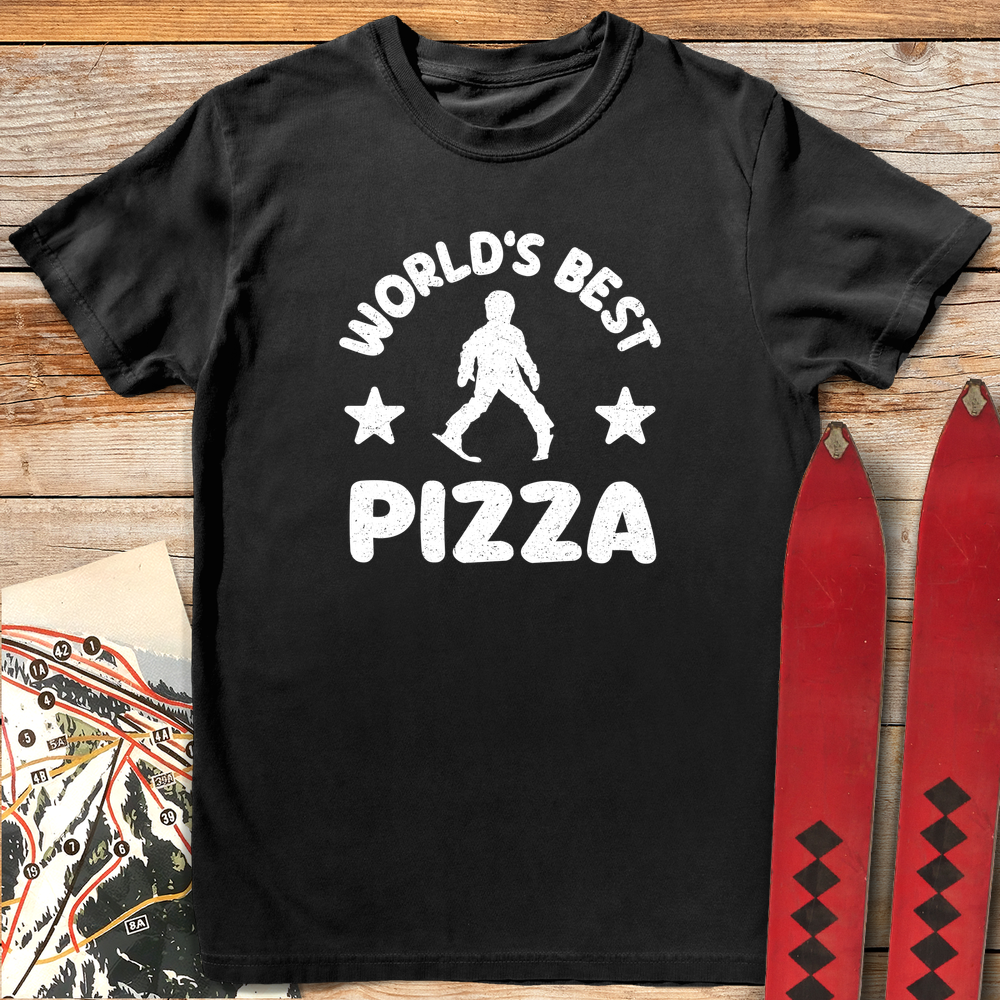 1137 Worlds Best Pizza White - Black