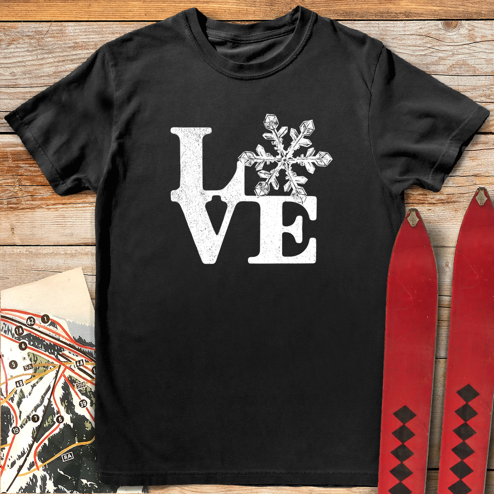 1136 Love Sign Snow White - Black