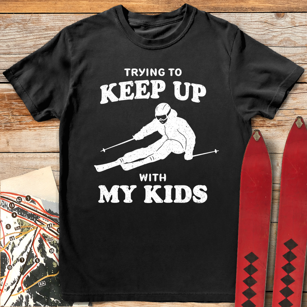 1152 Keep Up With Kids White - Black