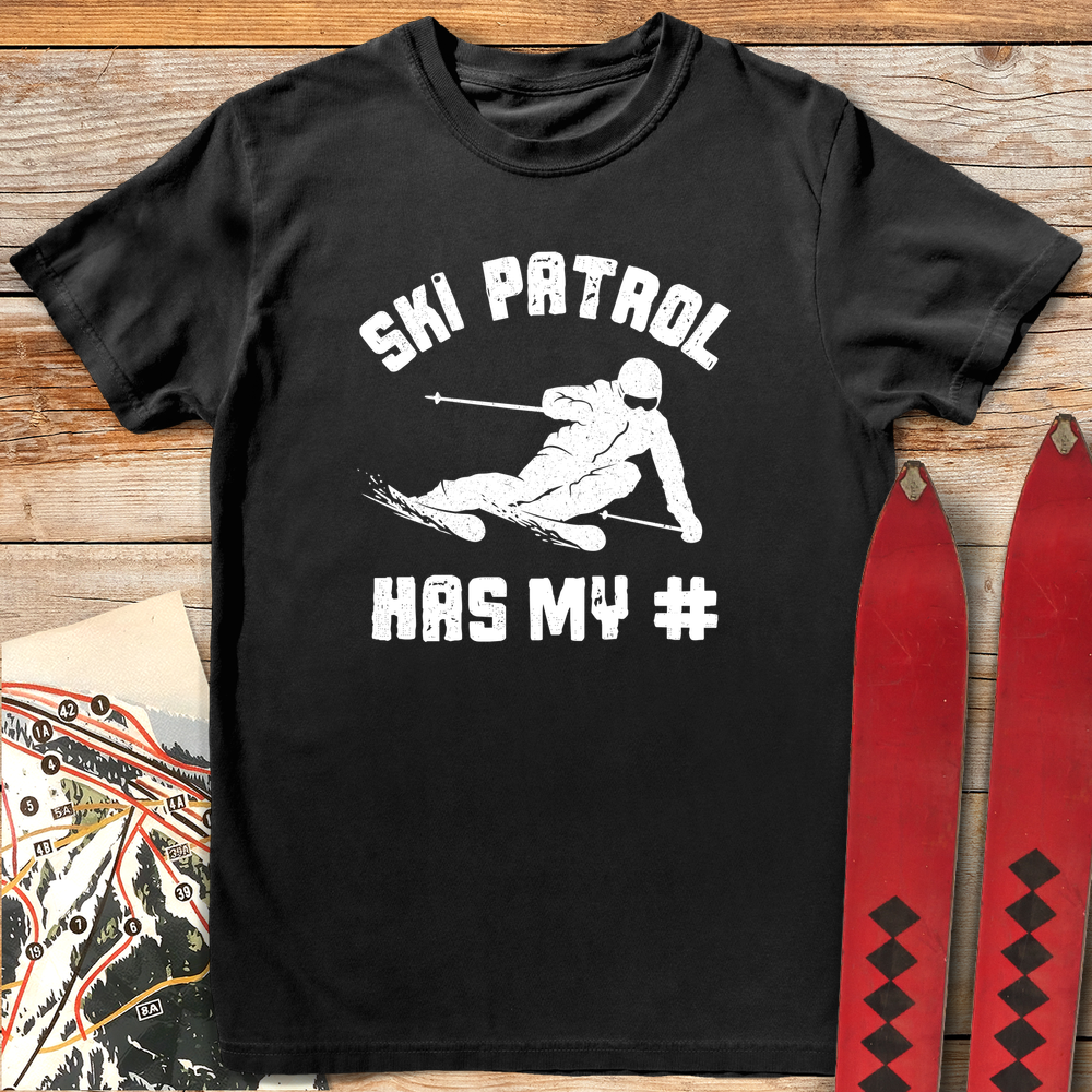 1151 Ski Patrol Number White - Black