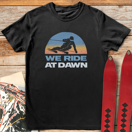 1172 We Ride At Dawn White - Black