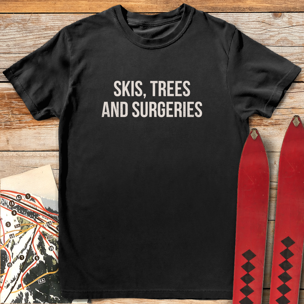 1202 Skis Trees Surgeries White - Black