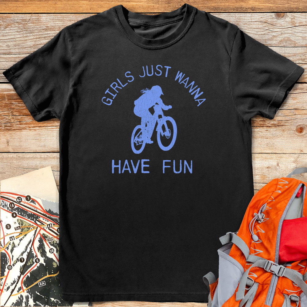 1229 Girls Just Wanna Bike - Black