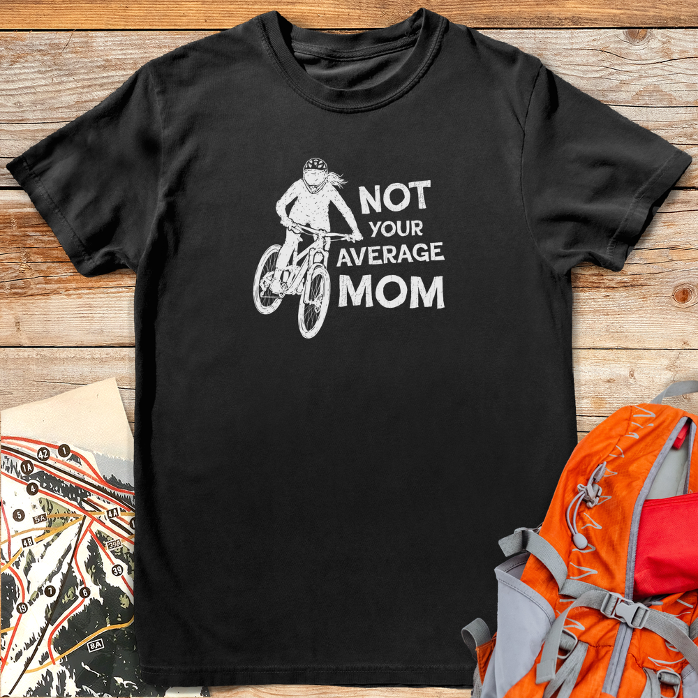 1234 No Average Bike Mom White - Black