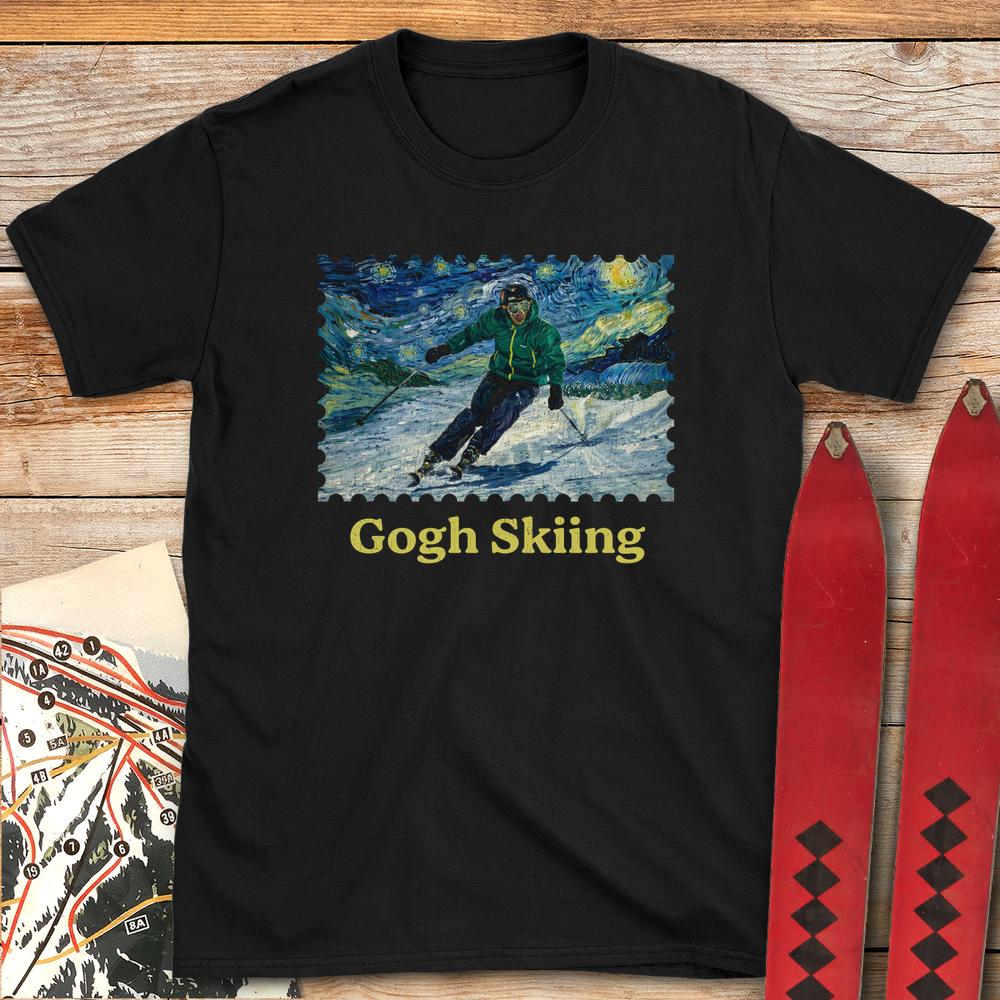1237 Gogh Skiing - Black