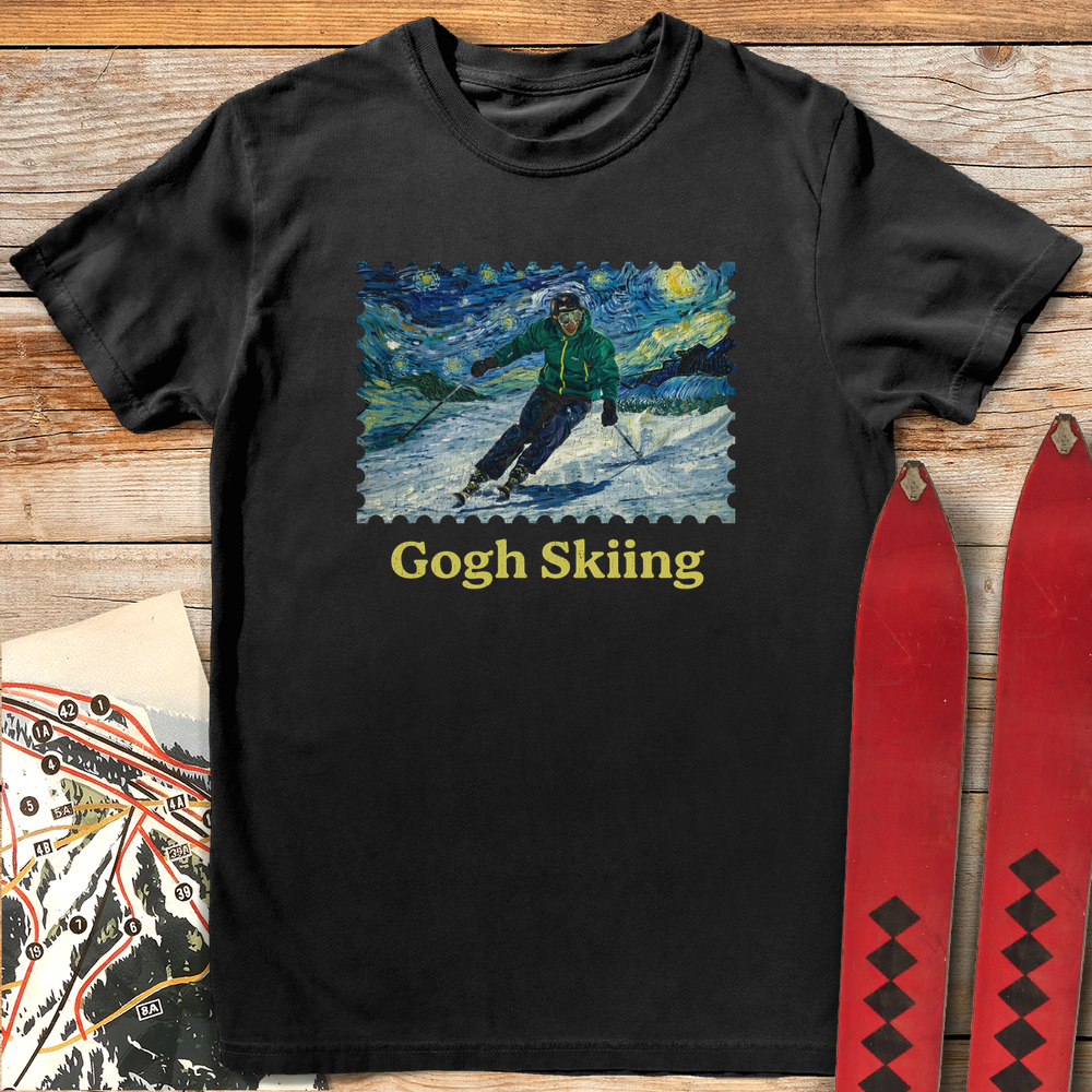 1237 Gogh Skiing - Black