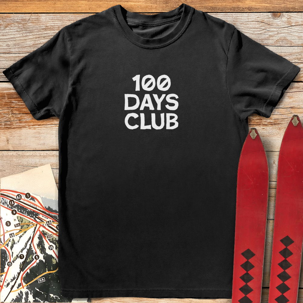 1245 100 Days Club White - Black