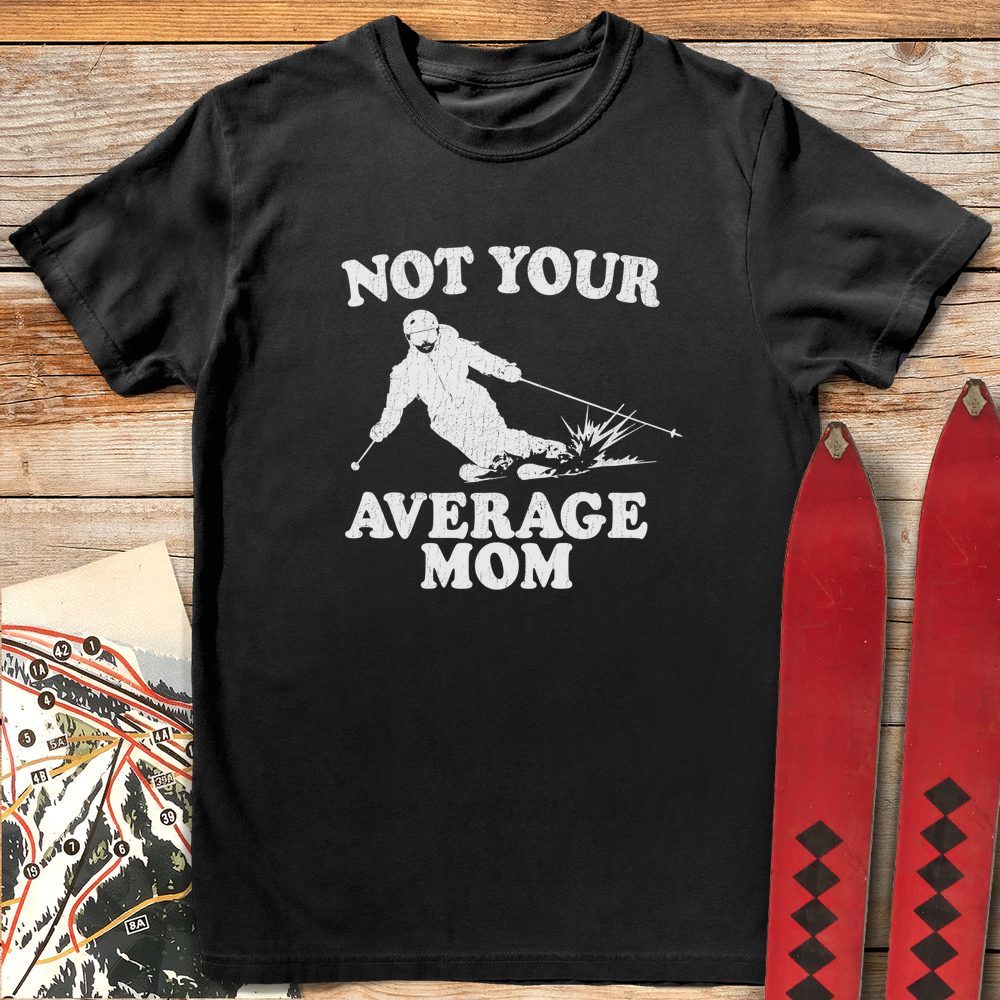 1243 Not Average Mom Ski White - Black