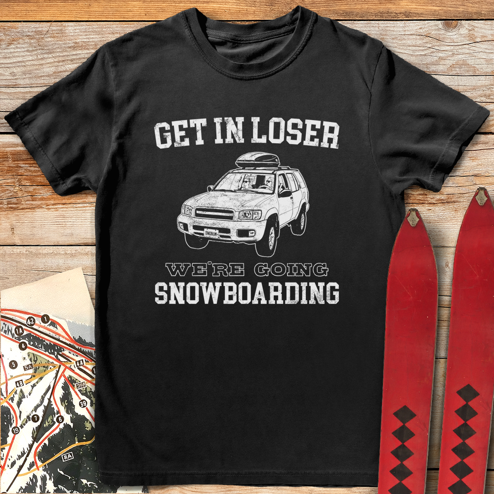 1240 Get In Loser Snowboard White - Black